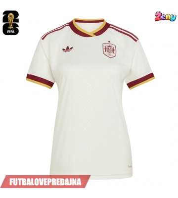 Lacne Ženy Futbalové dres Španielsko MS 2026 Krátky Rukáv - Preč